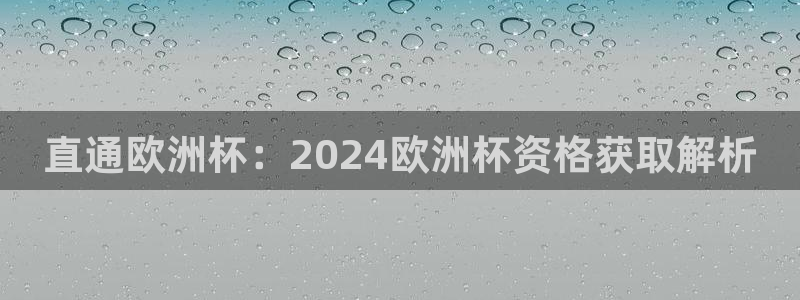 欧洲杯竞猜软件|直通欧洲杯：2024欧洲杯资格获取解析